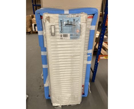 A compact high efficiency radiator 400-22-1200 together with a double 22 600 ml by 1200 ml radiator (2). 
