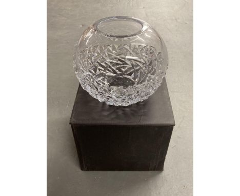 An Orrefors Swedish crystal vase, in retail box 