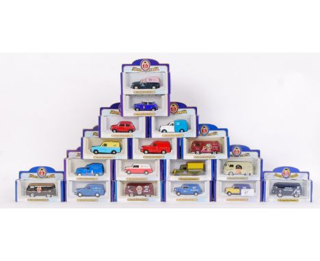 A collection of advertising / TV &amp; Film related 1:43 scale Oxford Diecast model cars / vehicles etc. Each with a differen