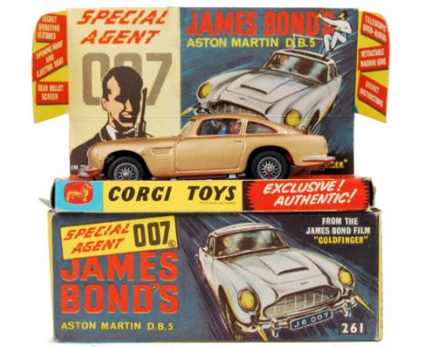 An incredible 'ex shop stock' original vintage Corgi Toys No. 261 James Bond Aston Martin DB5. From an ex-shop-stock clearanc