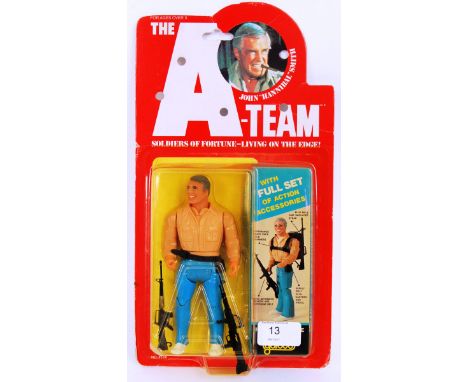 An original vintage Galoob made The A Team carded action figure of John Hannibal Smith. The figure being mint, and never remo