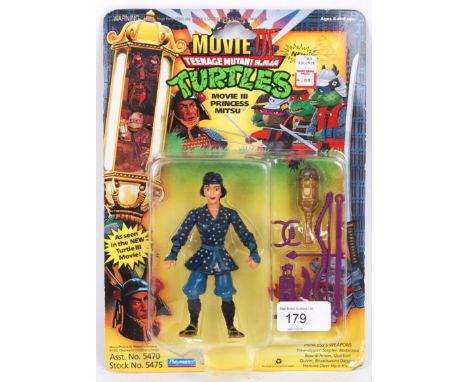 An original vintage 1990's Teenage Mutant Ninja Turtles carded action figure by Playmates. ' Movie III Princess Mitsu .' The 