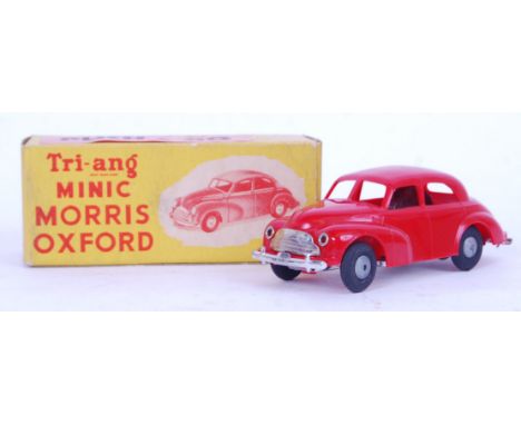 A vintage Triang Minic ' Push &amp; Go ' Morris Oxford model. Appears mint, within a good original box