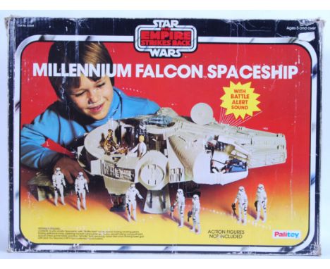 A Palitoy vintage Star Wars action figure playset Millennium Falcon, within the original Empire Strikes Back box. Complete (j