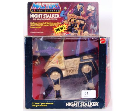 An original vintage Mattel made Masters Of The Universe MOTU ' Night Stalker ' action figure. Appears mint, within the origin
