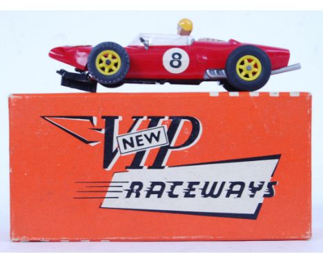 A rare vintage Victory Industries ' VIP Raceways ' No. 62 racing car Ferrari. Within the original box, with instructions.&nbs
