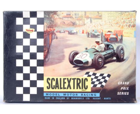 An original vintage Scalextric Grand Prix Series slot car racing set GP33. With both cars, appears to be complete (unchecked)