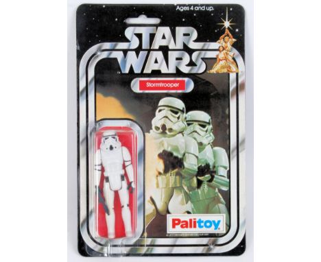 An original vintage Palitoy made early 12 back Star Wars ' Stormtrooper ' action figure. Amazing mint+ condition card back, c