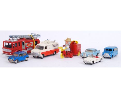 A collection of 7x vintage Corgi &amp; Dinky loose diecast models, comprising of: Corgi Magic Roundabout, Dinky 186, Dinky Me