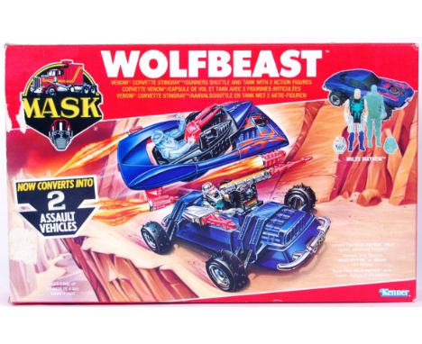 An original 1980's vintage Kenner made MASK action figure vehicle set - Wolfbeast. Within the original box, appears complete 