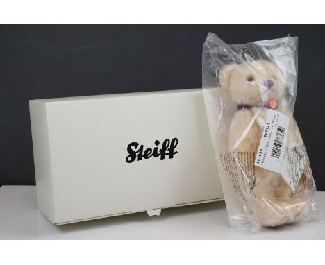 Steiff - boxed Diamond Jubilee 2012 mohair vanilla bear 663659   260321, approx 27cm in original sealed plastic packaging, wi