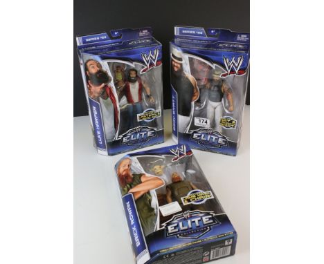 WWE Wrestling - Set of three boxed Mattel WWE The Wyatt Family figures to include Bray Wyatt, Luke Harper &amp; Erick Rowan, 