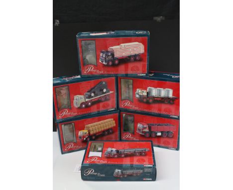 Six boxed 1:50 Corgi Passage of Time diecast model sets to include 26601 Anderson of Newhouse, 26403 Henry Long, 24503 Walter