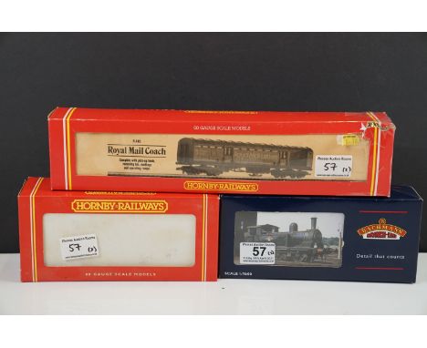 Two boxed OO gauge locomotives to include Hornby R316 LNER 0-6-0T Class J83 and Bachmann 31055 J72 Tank BR Lined Green Early 