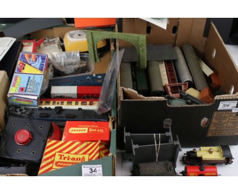 Quantity of OO gauge model railway to include 16 x items of rolling stock, Transformers, tenders, locomotive and other access