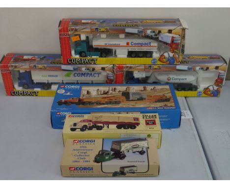 Six boxed diecast models to include 3 x Joal Compact (333, 334 &amp; 335) diecast vg, boxes tatty, and 3 x Corgi (52802, 5530