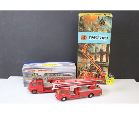 Two boxed diecast fire engines to include Dinky Supertoys 956 Turntable Fire Escape and Corgi 1127 Simon Snorkel Fore Engine,