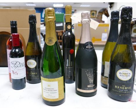 A collection of vintage Wines including Banrock Station, Winemaker Choice, Sparkling White Burgundy etc (10) 
