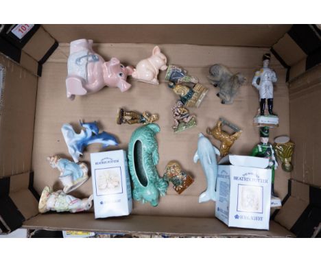 A mixed collection of items to include Royal Albert Bearix Potter Figures Peter ate a Radish &amp; Ribby &amp; the Patty Pan,