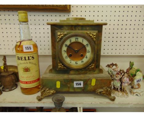 An Onyx mantle clock