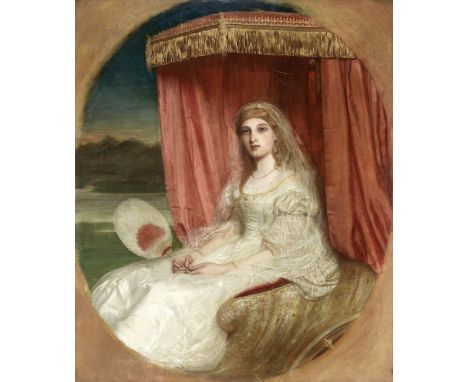 Circle of John Robert Dicksee (British, 1817-1905)Cinderella going to the ball bears monogram (lower right); bears title (on 