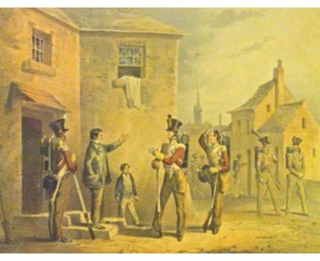 AFTER MICHAEL ANGELO HAYES. A pair of coloured British army engravings. By J.H. Lynch. 'Regiments Plate Twenty Four - Regimen