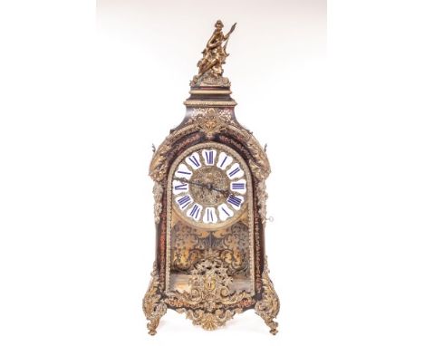 A FINE LARGE NINETEENTH CENTURY FRENCH BOULLE BRACKET-CLOCK. Movement by H. & L.  Paris. Number 3100. With outside count-whee
