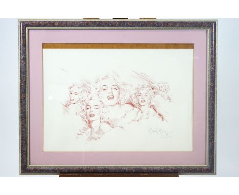 Gordon King, Marilyn Monroe, multi portrait print, signed in pencil and numbered 621/850, 44cm x 63cm