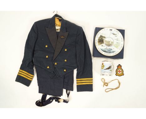 Personal effect of Wing Commander D R Young, including his Mess Uniform, Coalport Winston Churchill limited edition boxed pla