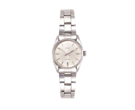 Rolex: A Stainless Steel Centre Seconds Wristwatch, signed Rolex, model: Oyster Precision, ref: 6426, 1972, (calibre 1225) ma