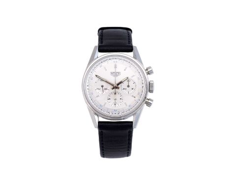 Tag Heuer: A Stainless Steel Chronograph Wristwatch, Tag Heuer, model: 1964 Heuer Carrera Re-Edition, ref: CS3110, circa 1998