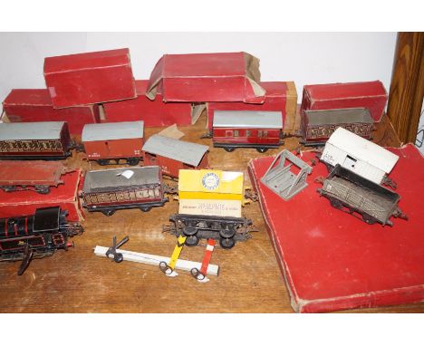 Early Hornby clock work train set to include all track 