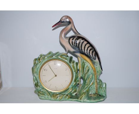 Mid century prima ceramic clock Height 38 cm Width 35 cm