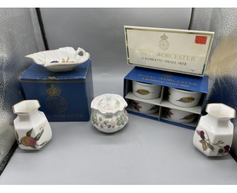Assorted Royal Worcester Arden Porcelain along with Royal Doulton.