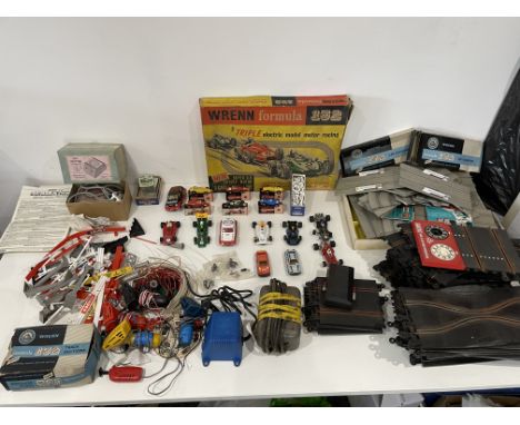 Collection of Vintage Toy Vehicles, Train Tracks and other. 