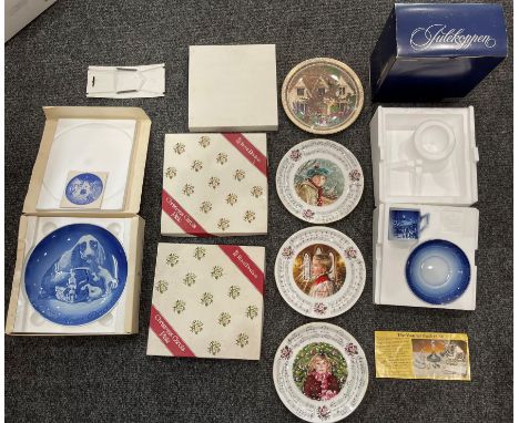 Collection of Assorted Plates to include Royal Copenhagen Royal Worcester, and Royal Doulton, along with Royal Copenhagen Cup
