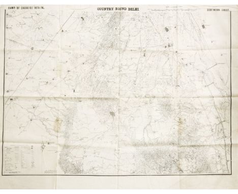 India.- Roberts, Frederick Sleigh (first Earl Roberts, army officer, as Quarter-Master General India, 1832-1914): Two Maps on