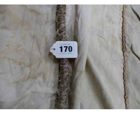 AN INTERESTING VINTAGE FAR EASTERN FISHING BOAT SAIL.
