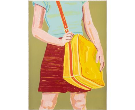 CORNELIUS VÖLKER1965 KronachHANDTASCHENTRAGEN I Farblithografie auf Bütten. BM 75 x 55 cm (R. 87,5 x 67 cm). Unten rechts han