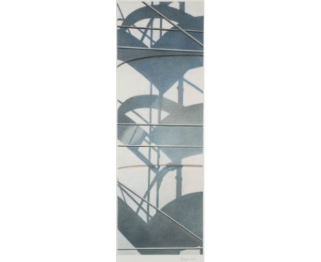 ANNETTE BESGEN1958 Nideggen-Schmidt'LG-II' (2000) Farbkreide und Graphitstift auf Papier. 79 x 26,5 cm (R. 101,5 x 71,5 cm). 