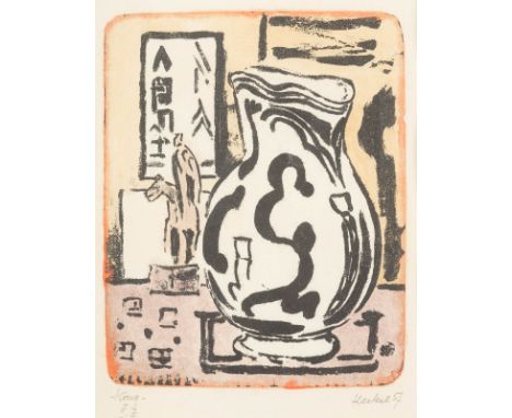 ERICH HECKEL1883 Döbeln - 1970 Radolfzell'KRUG' (1957) Farblithographie auf Velin. DM 26,5 x 21,3 cm (R. 57 x 47 cm). Unten r