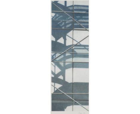 ANNETTE BESGEN1958 Nideggen-Schmidt'LG-I' (2000) Farbkreide und Graphitstift auf Papier. 79 x 26,5 cm (R. 101,5 x 71,5 cm). U