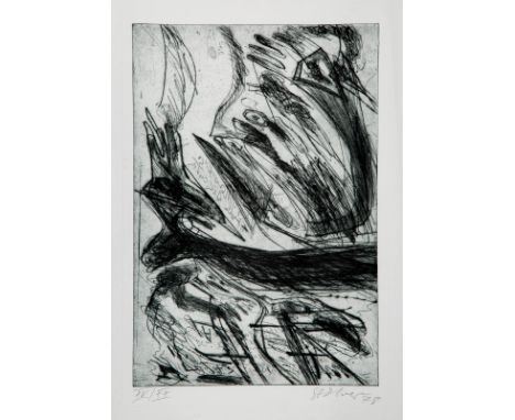 WALTER STÖHRER1937 Stuttgart - 2000 Schleswig-HolsteinOHNE TITEL (1978) Kaltnadelradierung auf Bütten. DM 49 x 33 cm (R. 71,5