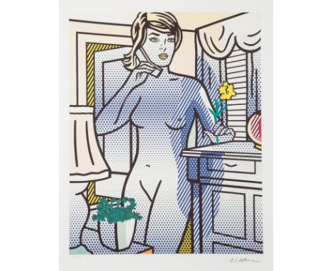 ROY LICHTENSTEIN (NACH)1923 New York - 1997 ebendaOHNE TITEL (NUDE ON THE PHONE) Farblithografie auf Arches. BM 71 x 57 cm (R