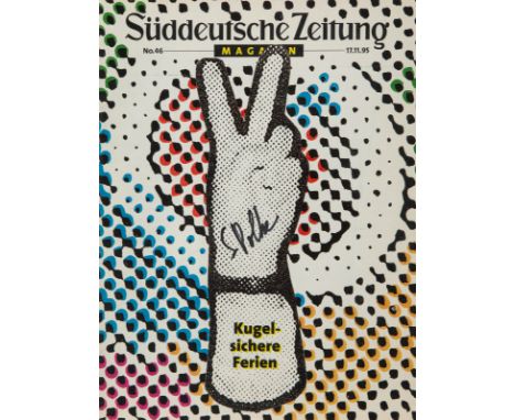 SIGMAR POLKE1941 Oels (Niederschlesien) - 2010 Köln'NO. 46 MAGAZIN: KUGELSICHERE FERIEN' (1995) Süddeutsche Zeitung, No. 46 M