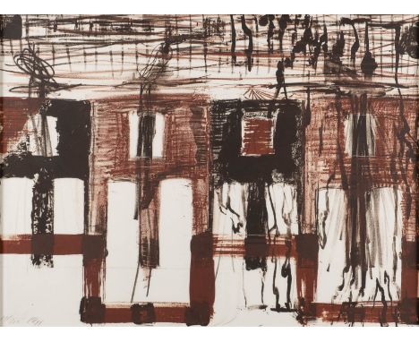 PER KIRKEBY1938 Kopenhagen - 2018 ebendaOHNE TITEL (1994) Farblithografie auf Karton. SM 58,5 x 78,5 cm (R. 64 x 84 cm). Unte