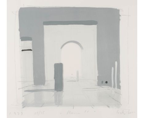 BEN WILLIKENS1939 Leipzig'RÄUME IV' (1999) Farbserigraphie auf Bütten. BM 70 x 99 cm (R. 97,5 x 127,5 cm). Untenstehend im St