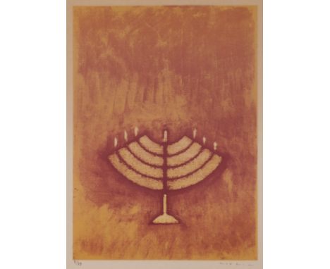 MAX ERNST1891 Brühl - 1976 ParisMENORA (AUS: 'JEAN GIRAUDOUX, JUDITH', 1971) Farblithografie auf Velin. DM 32,5 x 23,5 cm (R.