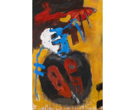 MARKUS LÖRWALD1968 Brilon, lebt und arbeitet in DüsseldorfOHNE TITEL (1994) Öl auf Leinwand. 126 x 140 cm (R. 130 x 145,5 cm)