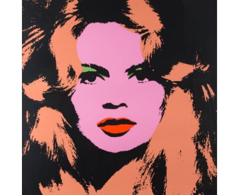 ANDY WARHOL (NACH)1928 Pittsburgh - 1987 New YorkBRIGITTE BARDOT Farbsiebdruck auf Karton. SM 88,5 x 88,5 cm (R. 99,5 x 99,5 